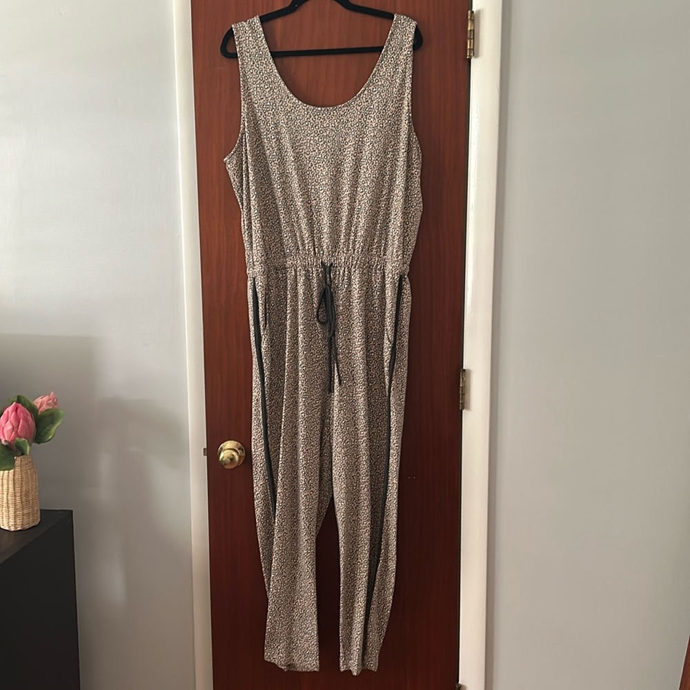 Gilli Jumpsuit, Leopard print, size 1x, pockets
